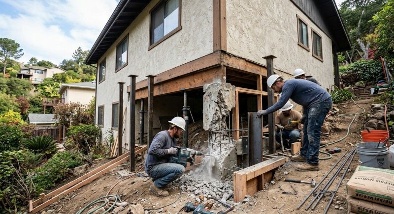 Concrete Foundation Repair in Danville, CA