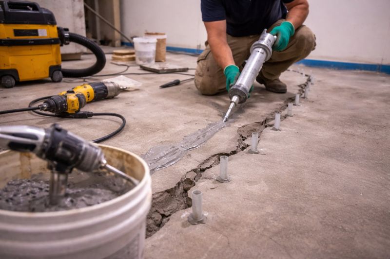 Cracked Basement Floor Repair in San Ramon, CA