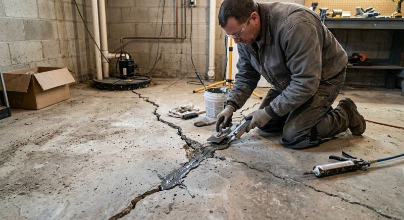 Cracked Basement Floor Repair in San Ramon, CA