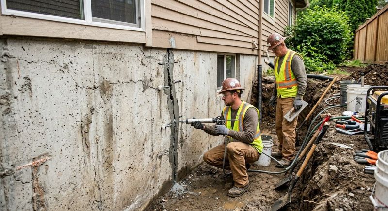 Cracked Foundation Repair in Belmont, CA