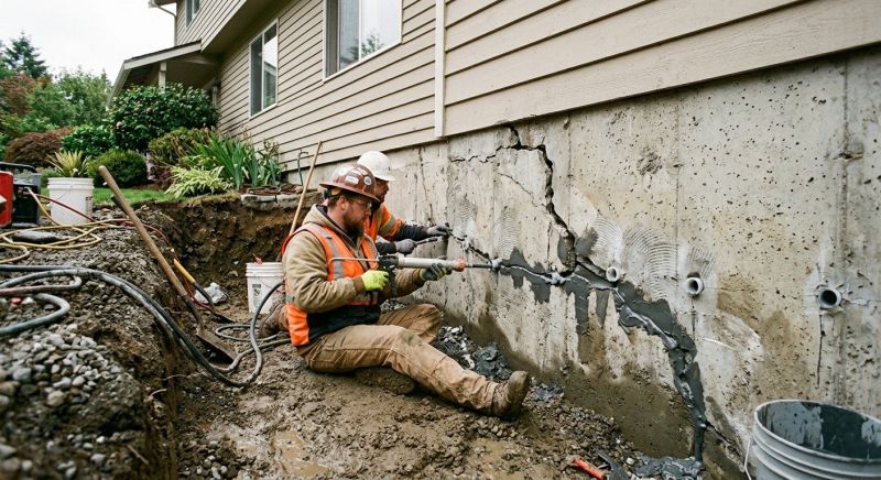 Cracked Foundation Repair in Martinez, CA