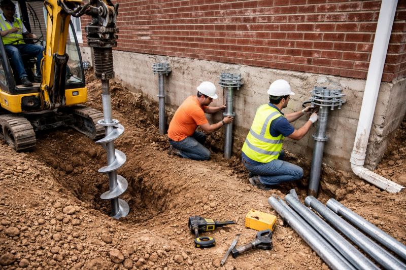 Helical Piers Installation in San Ramon, CA
