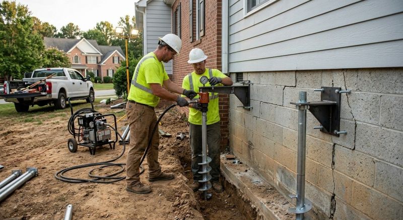 Helical Piers Installation in San Ramon, CA