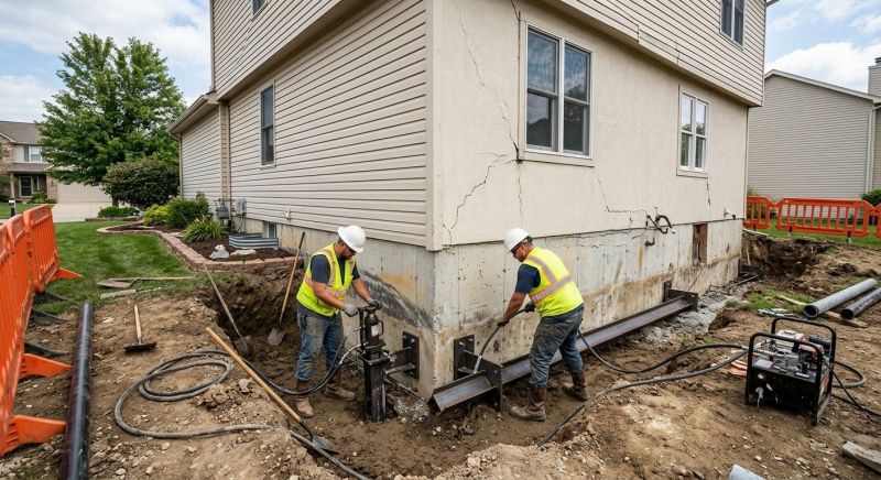 Sinking Foundation Repair in Milpitas, CA