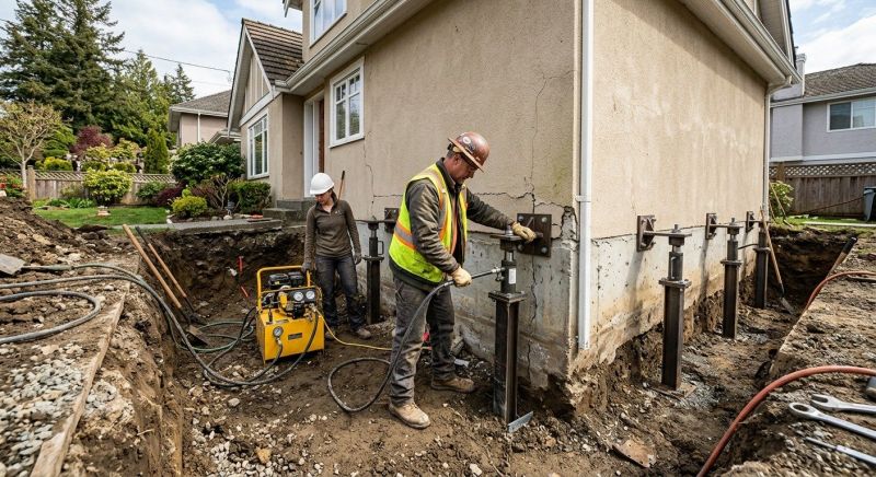 Sinking Foundation Repair in Richmond, CA
